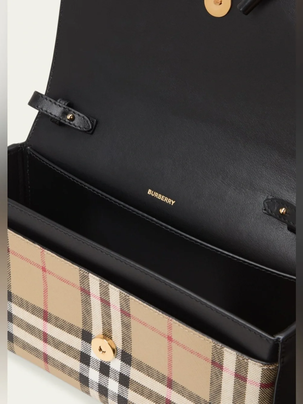 Burberry New Hampshire Check Leather
Crossbody Bag - Picture 3 of 12